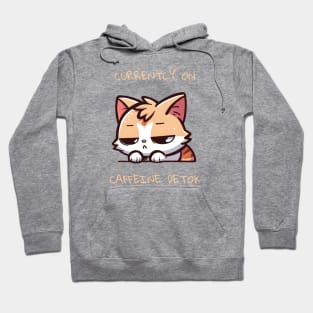 Caffeine Detox Tired Cat Hoodie